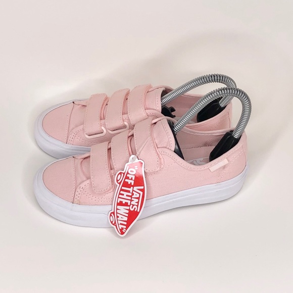 pink velcro vans womens
